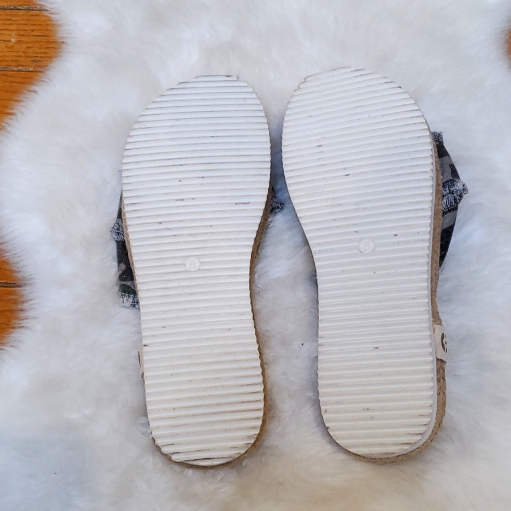 Nahlo Size 8 Kamala Camo Slip-On Flat Form Slides Size 8 - Picture 8 of 9